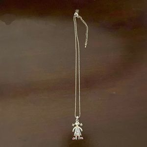 Cookie Lee Necklace with both Mother and Little Girl Charms